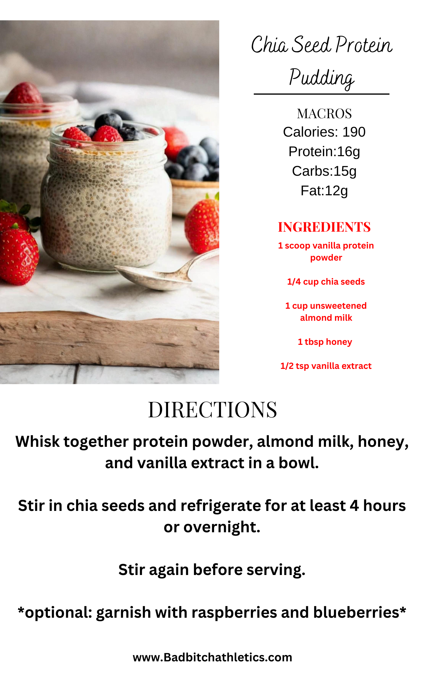 BBA HIGH PROTEIN DESSERTS