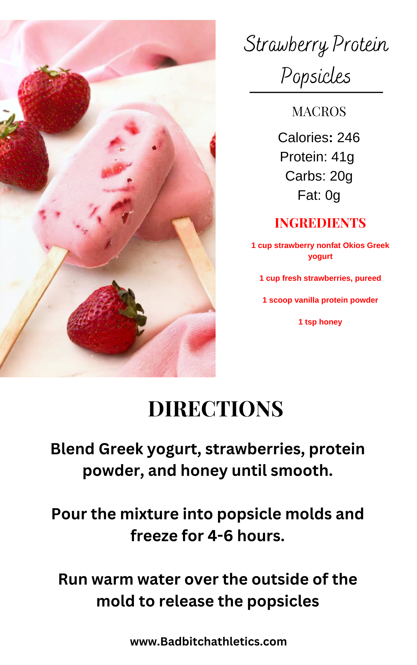 BBA HIGH PROTEIN DESSERTS
