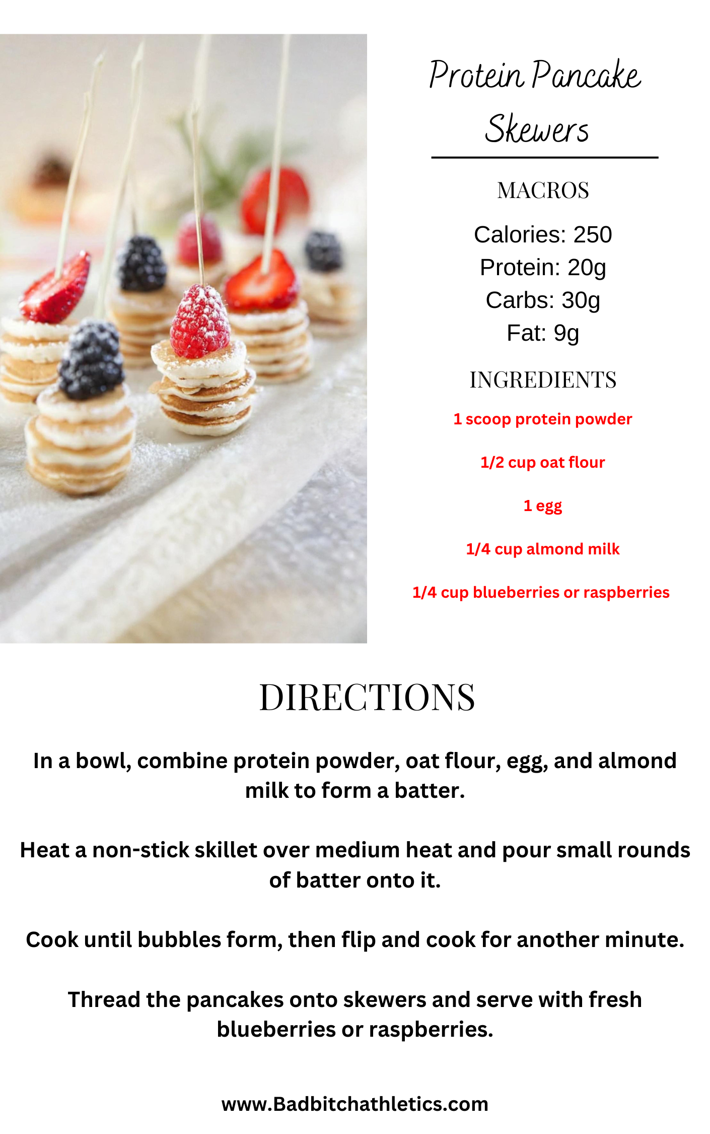 BBA HIGH PROTEIN DESSERTS